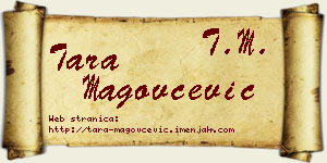 Tara Magovčević vizit kartica